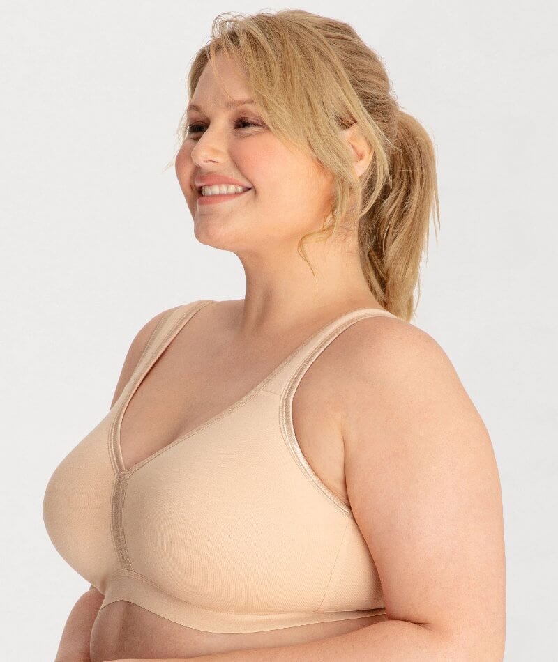 Ava & Audrey Faye Cotton Wire-free Support Bra 2 Pack - Frappe